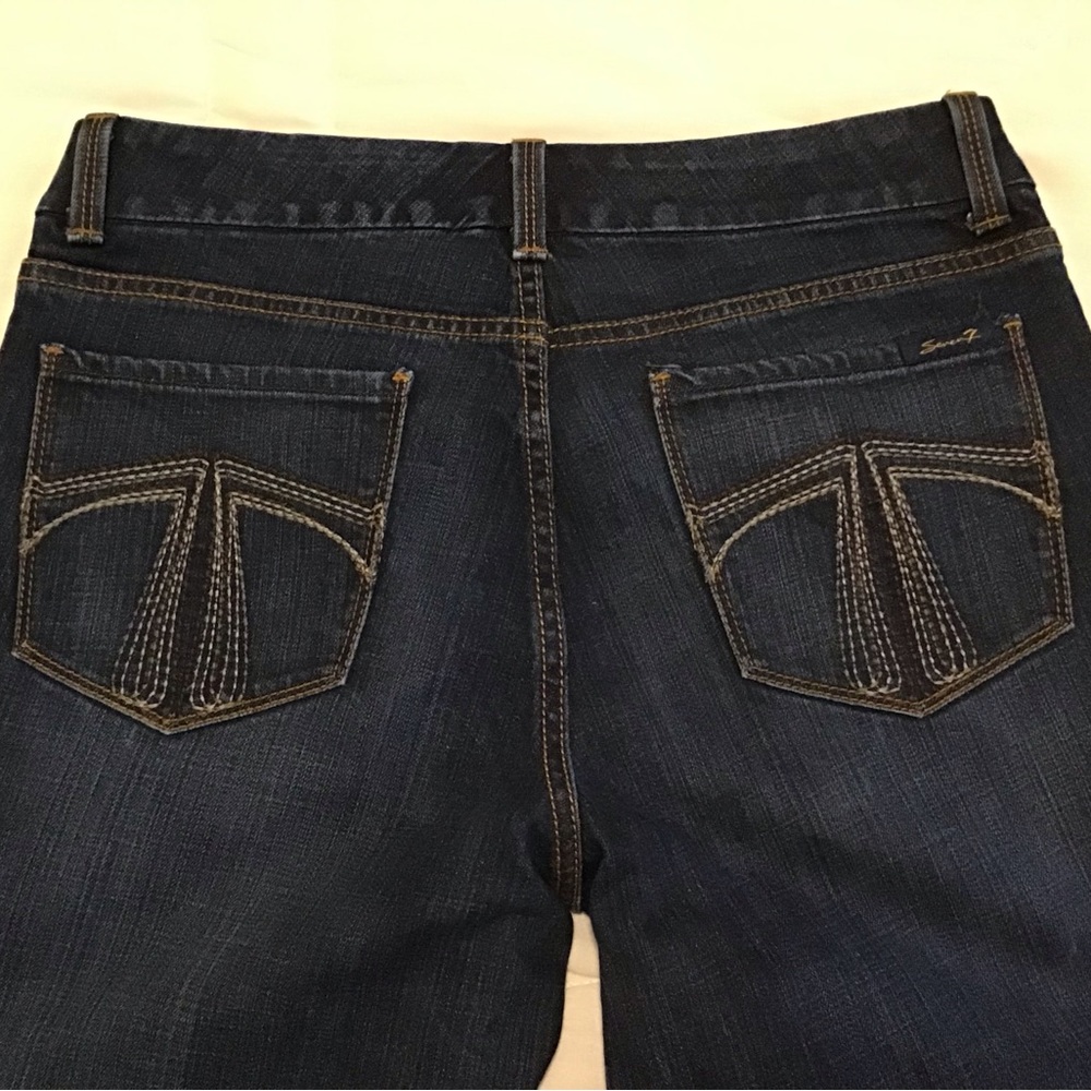 Seven7 Premium Denim Dark Wash Bootcut Size 12 Jean